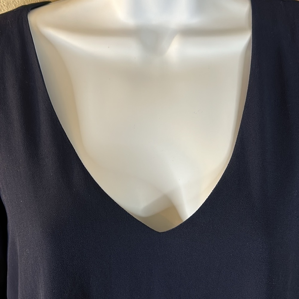 NWT Lulu’s | Shifting Dears Long Sleeve Dress Navy Blue XS - Picture 5 of 11